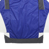 XY COMPANY Mens Blue & Grey Button Jacket 2XL Polyester Blend Sports Style