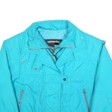 EDELWEISS Womens Blue Jacket M Polyester Zip Plain Light Outerwear Casual