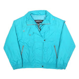 EDELWEISS Womens Blue Jacket M Polyester Zip Plain Light Outerwear Casual