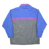 LUTTEURS Mens Blue & Purple & Grey Jacket XL Polyester Blend Zip Colourblock