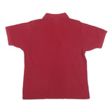 LACOSTE Mens Red Cotton Blend Pocket Short Sleeve Polo Shirt M Classic Style