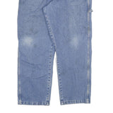 DICKIES Mens Regular Fit Blue Denim Straight Jeans W36 L29 Workwear Cotton Blend