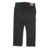 LEVI'S 505 Mens Jeans Black Regular Straight Denim Medium W38 L30 Classic Fit
