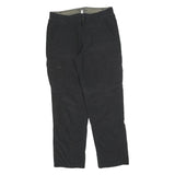 ROUNDER Mens Regular Black Cotton Blend Cargo Trousers W32 L30 Utility Pocket