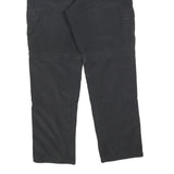 ROUNDER Mens Regular Black Cotton Blend Cargo Trousers W32 L30 Utility Pocket