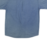 DEFOX Mens Blue Cotton Denim Shirt 2XL Button Pocket Casual Summer Shirt