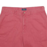 POLO RALPH LAUREN Mens Shorts Red Casual L W36 Chino Cotton Lightweight