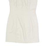 POLO RALPH LAUREN Womens White Cotton Blend Sleeveless Day Dress L Classic Fit
