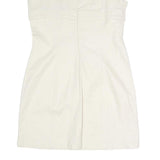 POLO RALPH LAUREN Womens White Cotton Blend Sleeveless Day Dress L Classic Fit