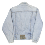 LEE Mens Blue Denim Jacket S Cotton Button Closure Classic Fit Logo Centenary