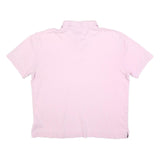 TOMMY HILFIGER Mens Pink Short Sleeve Plain Polo Shirt L Casual Cotton Blend