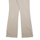 DICKIES Womens Beige Regular Fit Flared Leg Trousers W30 L32 Cotton Blend Zip