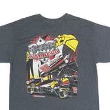 GILDAN Mens Grey Bud Walberg 55 Graphic T-Shirt L Short Sleeve Crew Neck Racing