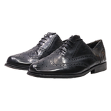 CLIFFORD JAMES Brogue Shoes Black Leather Mens UK 10