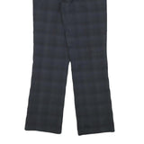NIKE Womens Polyester Blend Black Regular Straight Trousers W28 L30 Zip Closure