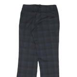 NIKE Womens Polyester Blend Black Regular Straight Trousers W28 L30 Zip Closure