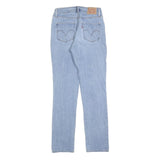 LEVI'S Womens Jeans Blue Classic Straight Denim Light W27 L30 Comfortable Zip