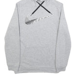 NIKE Mens Grey Hoodie XS Cotton Blend Pullover Lightweight Sports Sweatshirt
