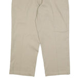 DICKIES Mens Cotton Blend Beige Regular Fit Straight Leg Trousers W38 L25
