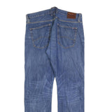 TOMMY HILFIGER Mens Jeans Blue Regular Straight Denim Medium W38 L34 Zip Cotton
