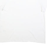 LEVI'S Womens White Graphic T-Shirt XL Short Sleeve Crew Neck Logo Patch