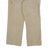 CARHARTT Mens Jeans Beige Relaxed Loose Denim Rinse W34 L27 Durable Workwear