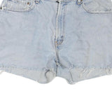 LEVI'S Womens Light Blue Denim Casual Shorts M W34 Frayed Hem Cotton Blend