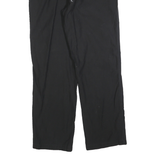 CALVIN KLEIN Mens Cotton Blend Black Regular Fit Straight Leg Trousers W32 L30