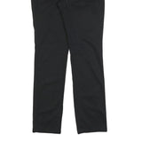 DICKIES Womens Cotton Blend Black Slim Straight Trousers W30 L32 Casual Workwear