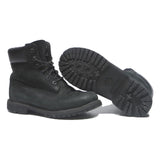 TIMBERLAND Womens Lace-Up Ankle Boots Black Leather UK 6 Durable Rugged Outdoor