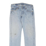 LEVI'S 501 Mens Jeans Blue Regular Straight Denim Light W31 L32 Classic Fit Zip