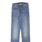 CARHARTT Mens Regular Fit Blue Denim Jeans W26 L32 Zip Pocket Detail