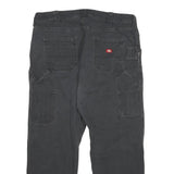DICKIES Womens Relaxed Black Jeans Denim W38 L29 Workwear Utility Casual