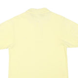 LACOSTE Mens Yellow Cotton Blend Short Sleeve Plain S Polo Shirt Classic Fit