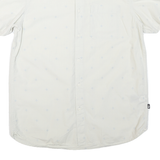 THE NORTH FACE Mens White Shirt L Lightweight Cotton Blend Casual Button Up