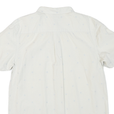 THE NORTH FACE Mens White Shirt L Lightweight Cotton Blend Casual Button Up