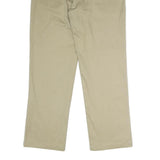 DICKIES Mens Regular Fit Beige Polyester Blend Trousers W34 L32 Workwear Zip