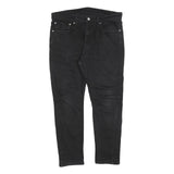 LEVI'S 512 Tapered Mens Jeans Black Slim Tapered Denim W36 L27 Zip Cotton Blend
