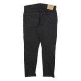 LEVI'S 512 Tapered Mens Jeans Black Slim Tapered Denim W36 L27 Zip Cotton Blend