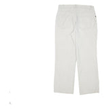 TOMMY HILFIGER Mens Cotton Blend White Regular Fit Straight Trousers W30 L27