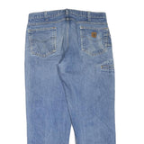 CARHARTT Mens Jeans Blue Regular Classic Denim Medium W38 L31 Workwear Zip
