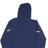 ADIDAS Mens Navy Blue Nevada Hoodie Jacket L Polyamide Plain Zip Hooded