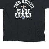 FANATICS Mens Black NFL Division Champions Graphic T-Shirt XL Short Sleeve Crew