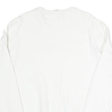 CHAMPION REVERSE WEAVE Womens White Crew Neck M Cotton Blend Sweatshirt