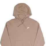 NIKE Mens Beige Pullover Hoodie XS Cotton Blend Casual Sportswear