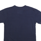 RUSSELL ATHLETIC Mens Navy Montana State University Graphic T-Shirt M Short