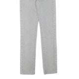 LEVI'S Womens Slim Light Grey Denim Jeans W24 L28 Classic Zip Closure