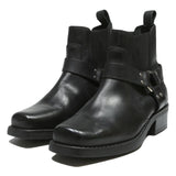 TONE REEK Mens Black Leather Ankle Boots UK 10.5 Stylish Comfort Durable Fashion