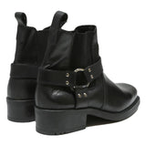 TONE REEK Mens Black Leather Ankle Boots UK 10.5 Stylish Comfort Durable Fashion