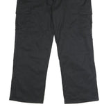 DICKIES Mens Polyester Blend Black Regular Cargo Trousers W40 L30 Workwear